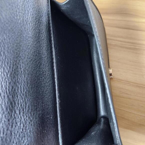 NEW YORK YANKEES Black Leather WALLET LADIES WRISTLET ORGANIZER CLUTCH W Straps - Picture 4 of 8